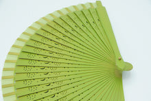 Lade das Bild in den Galerie-Viewer, Spanische Handgefertigte Fächer Handfächer günstig kaufen Shop Modern grün
