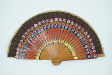 Lade das Bild in den Galerie-Viewer, Spanische Handgefertigte Fächer Handfächer günstig kaufen Shop Klassisch orange