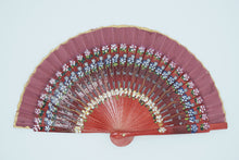 Lade das Bild in den Galerie-Viewer, Spanische Handgefertigte Fächer Handfächer günstig kaufen Shop Klassisch rot
