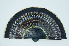 Lade das Bild in den Galerie-Viewer, Spanische Handgefertigte Fächer Handfächer günstig kaufen Shop Klassisch schwarz