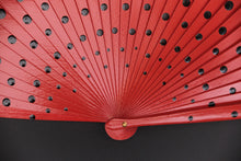 Load image into Gallery viewer, Spanische Handgefertigte Fächer Handfächer günstig kaufen Shop Flamenco rot
