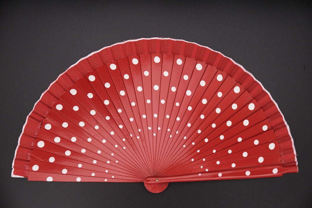Spanische Handgefertigte Fächer Handfächer günstig kaufen Shop Flamenco rot