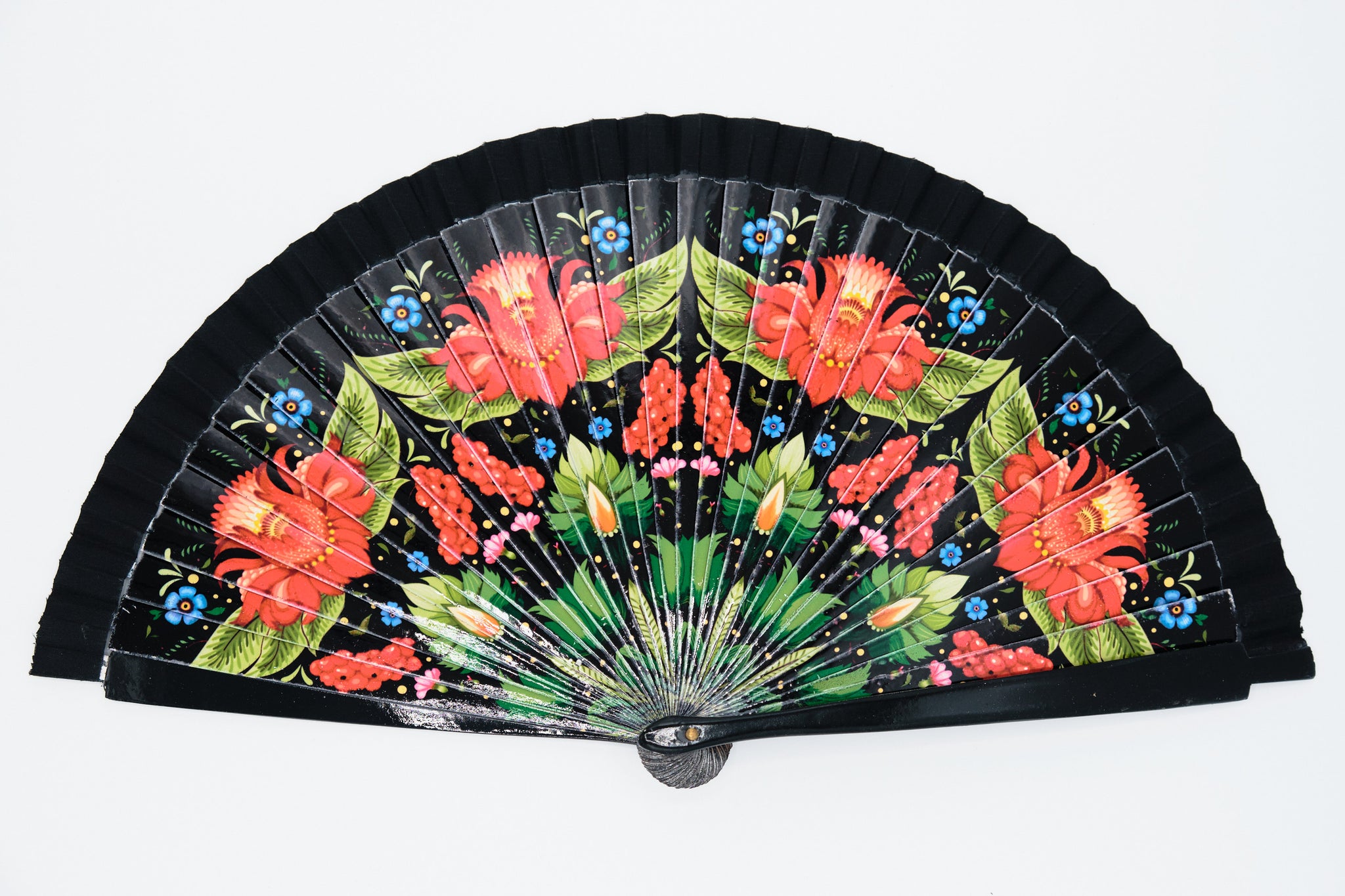 Fächer Rote Lilie kaufen | Modern | Handfächer Shop